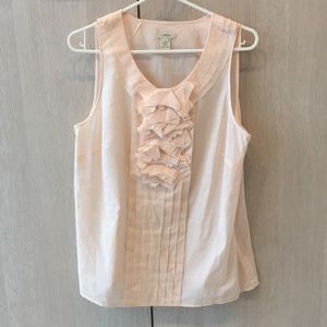 JCrew tuxedo style sleeveless top